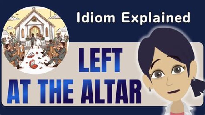 Are people really left at the altar?