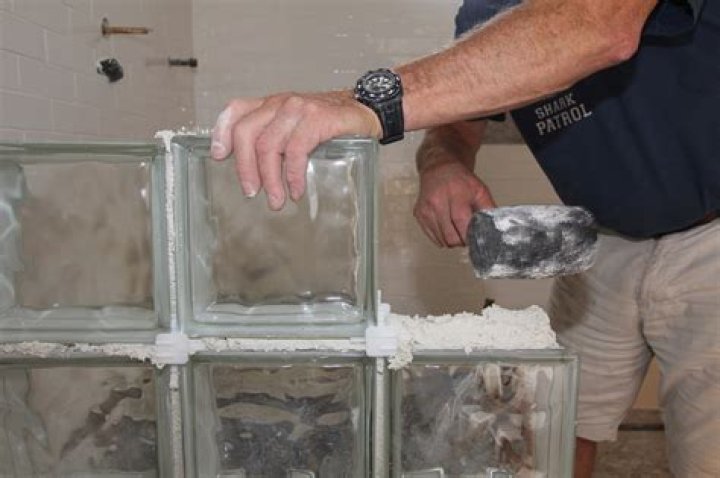 How are glass blocks installed?