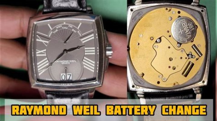 How do I change the battery in my Raymond Weil watch?