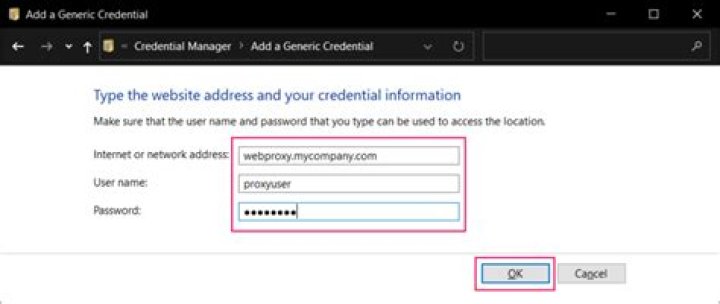 How do I find proxy credentials?