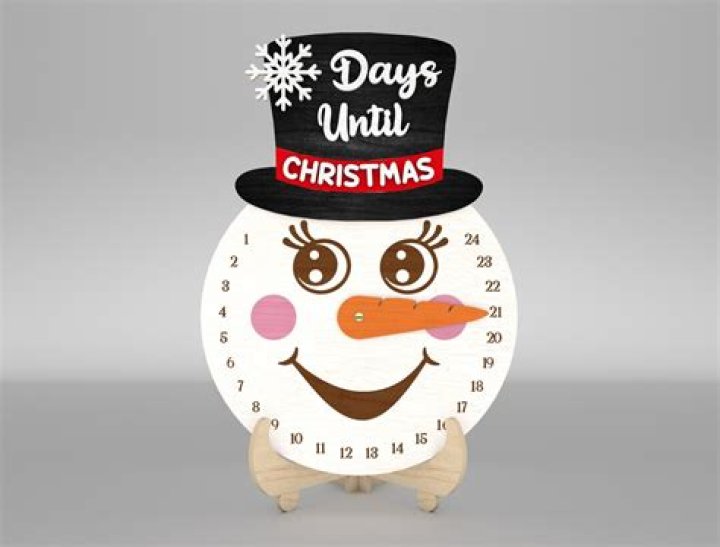 How do you set a snowman Christmas countdown clock?