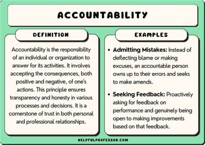 What does accountability mean in NHS?