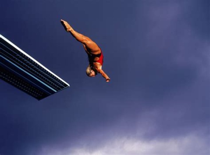What is competitive diving called?