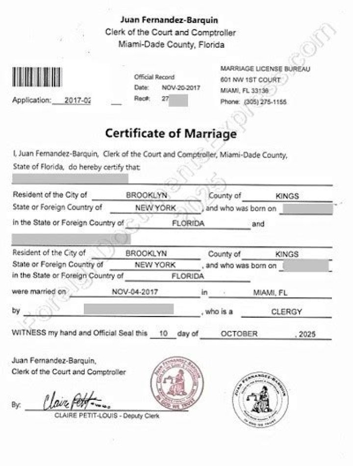 What makes a marriage legal in Florida?