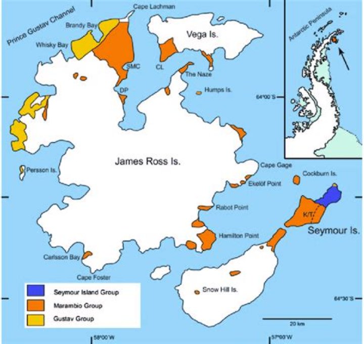 Where is James Ross island?